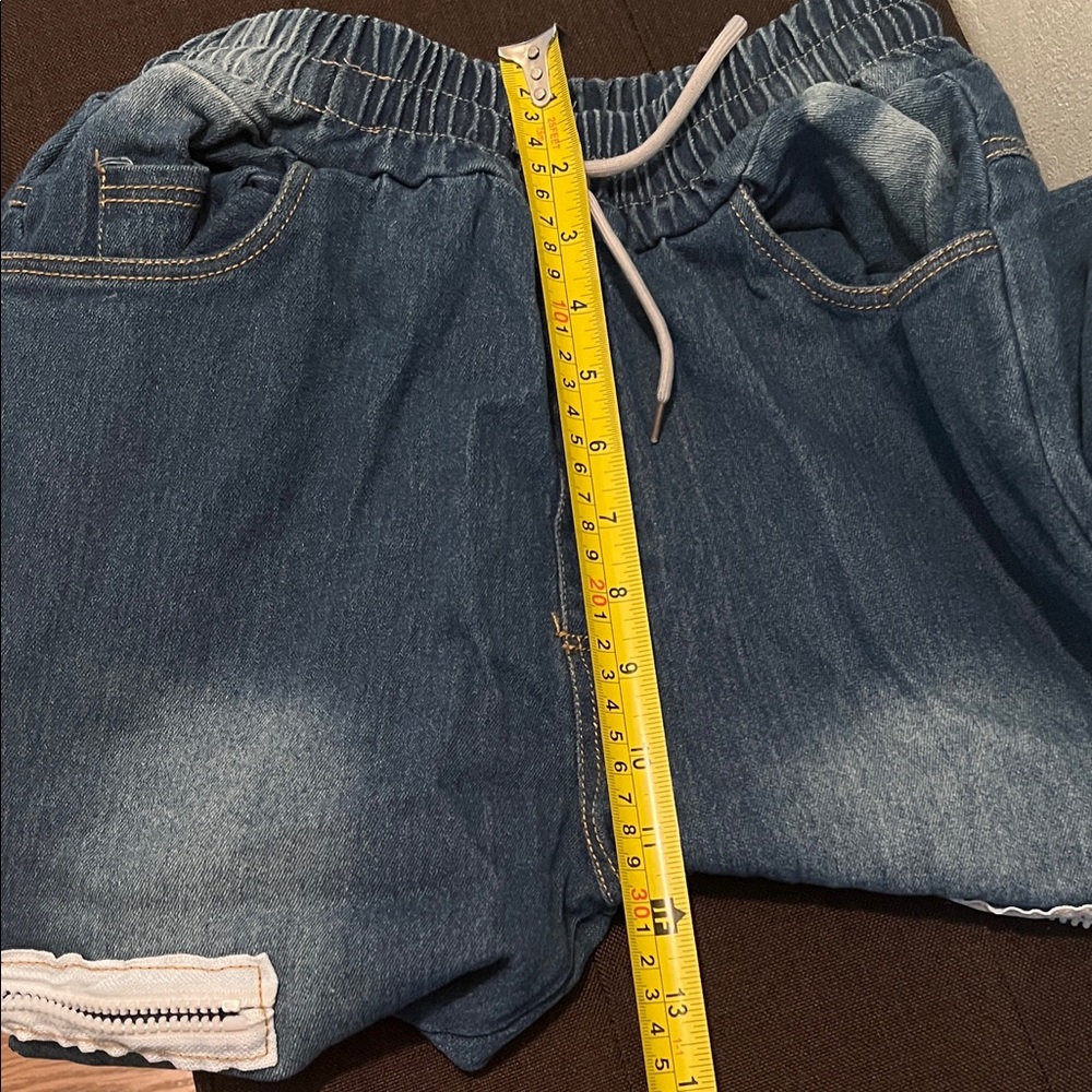 #023** Women Blue Jogger Zipper UP Pant - Picture 4 of 10